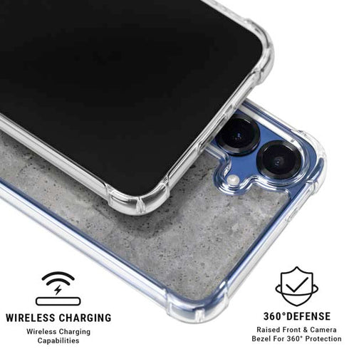 Natural Grey Concrete Galaxy S25 Clear Case